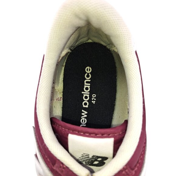 New Balance 420 Mens 10.5 Burgundy Suede Classic Retro Sneakers UL420CD2 (Flaw) - Picture 10 of 11